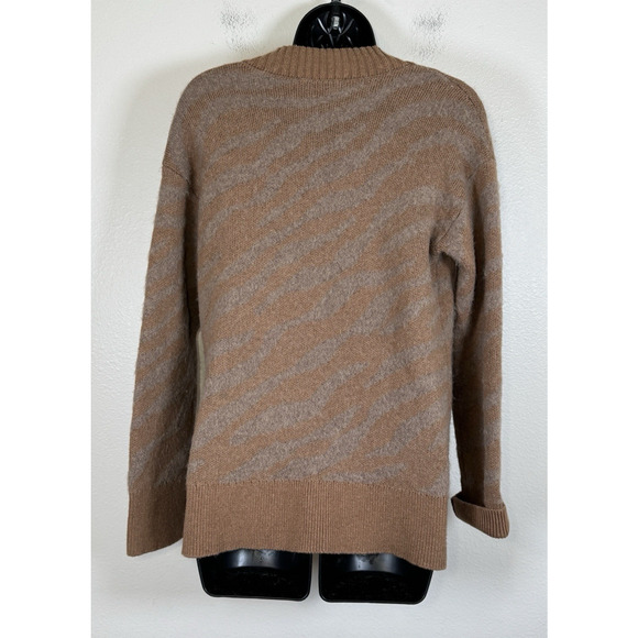 Everlane Alpaca Tiger Jacquard Cardigan Sweater Button Up, XS - Picture 5 of 9